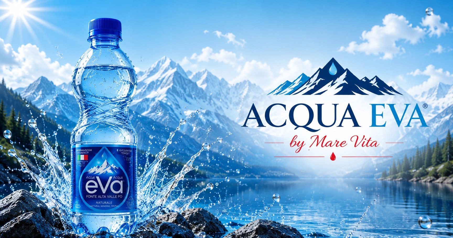Контакти Mare Vita – Acqua Eva натурална минерална вода от Алпите