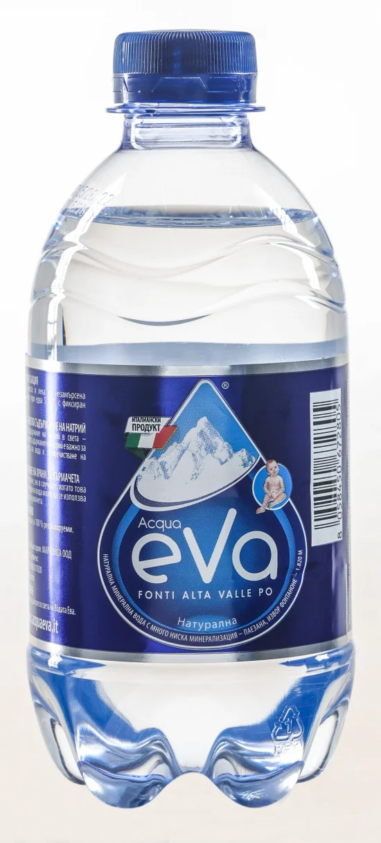 Натурална минерална вода Acqua EVA 330 мл PET