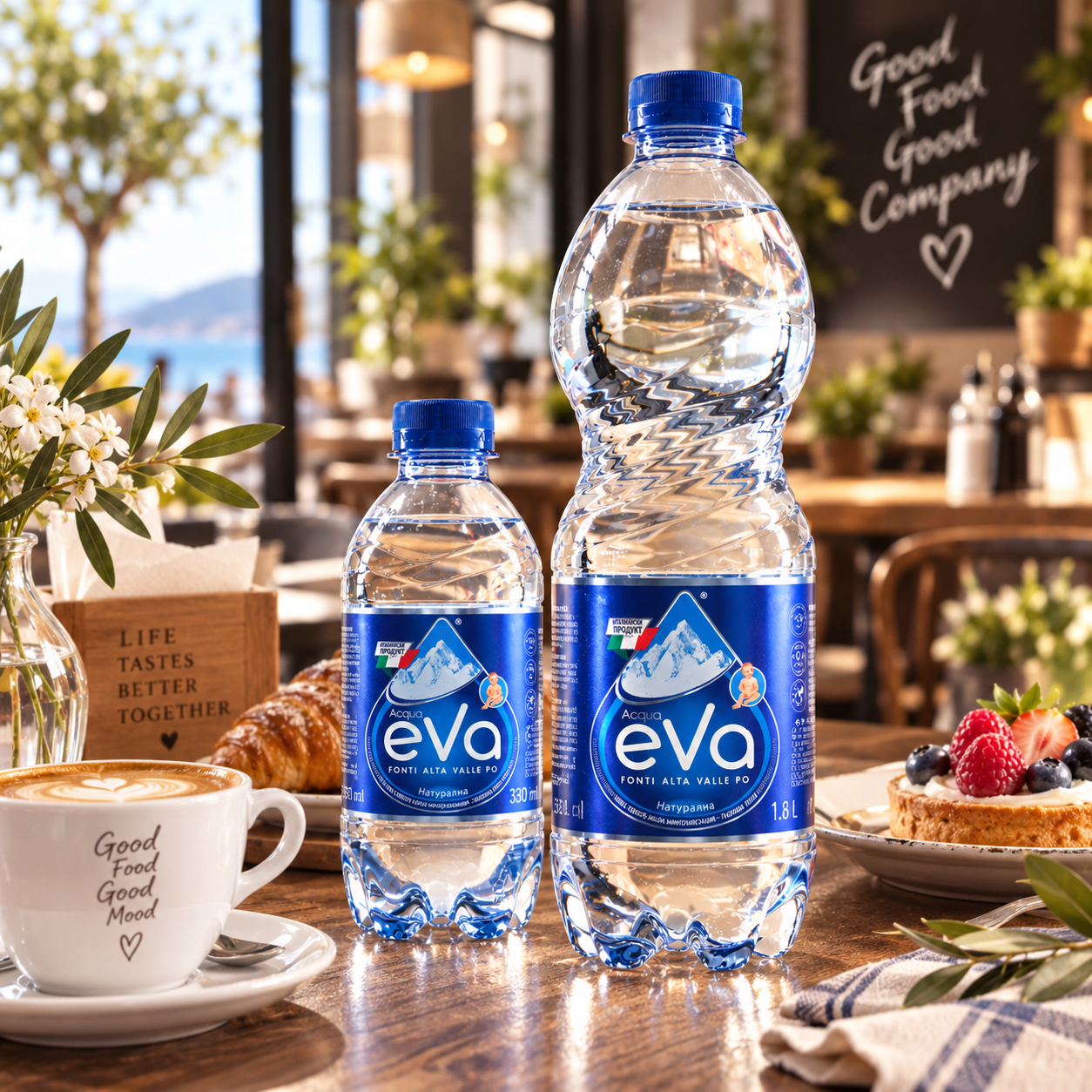 Натурална минерална вода от Алпите – Acqua Eva by Mare Vita
